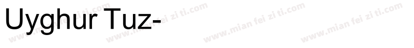 Uyghur Tuz字体转换